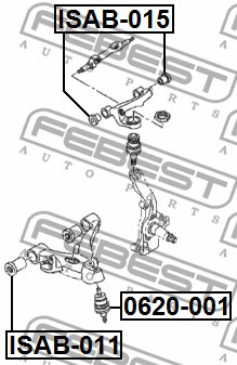 Tuleja wahacza FEBEST ISAB-015