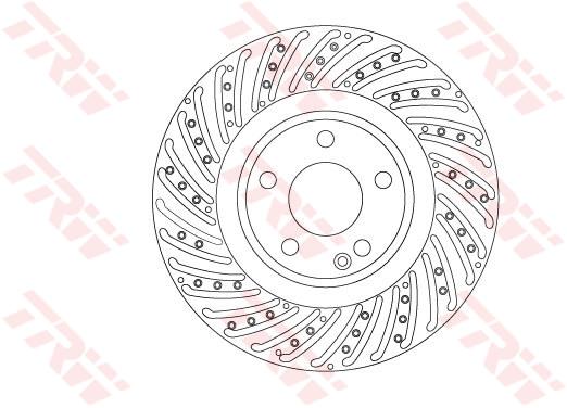 Tarcza hamulcowa TRW DF6633S