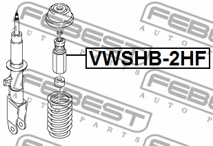 Osłona  miecha powietrznego FEBEST VWSHB-2HF