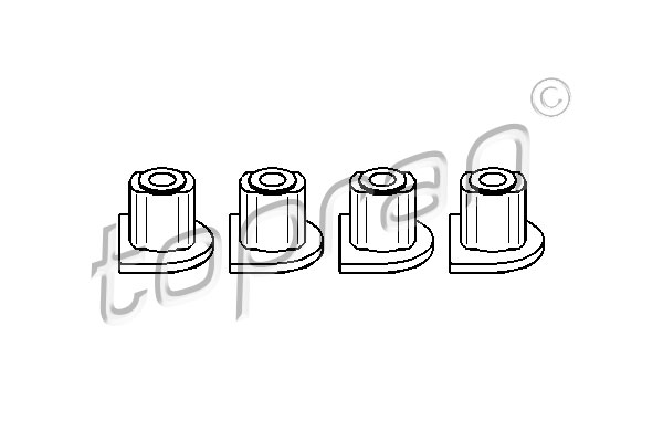 Poduszka przekładni kierowniczej TOPRAN 407 823