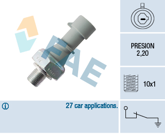 Czujnik ciśnienia oleju FAE 12445