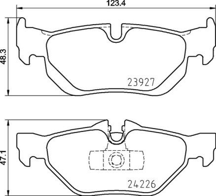 Klocki hamulcowe BREMBO P 06 105
