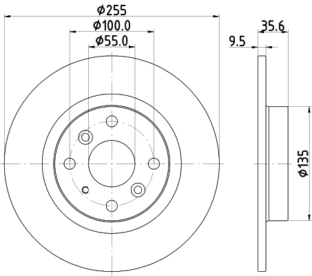 Tarcza hamulcowa HELLA 8DD 355 134-831