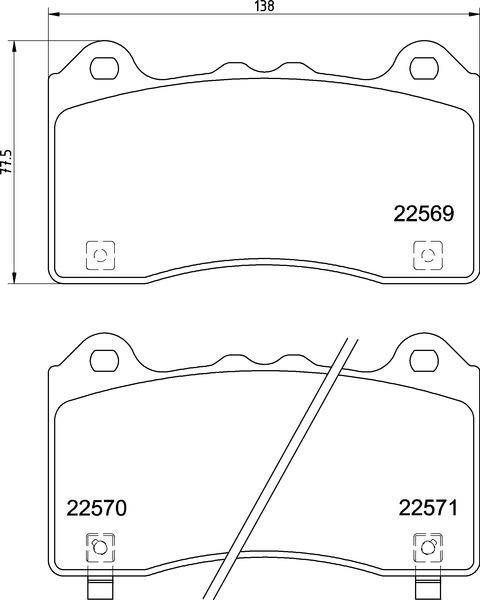 Klocki hamulcowe BREMBO P 24 202