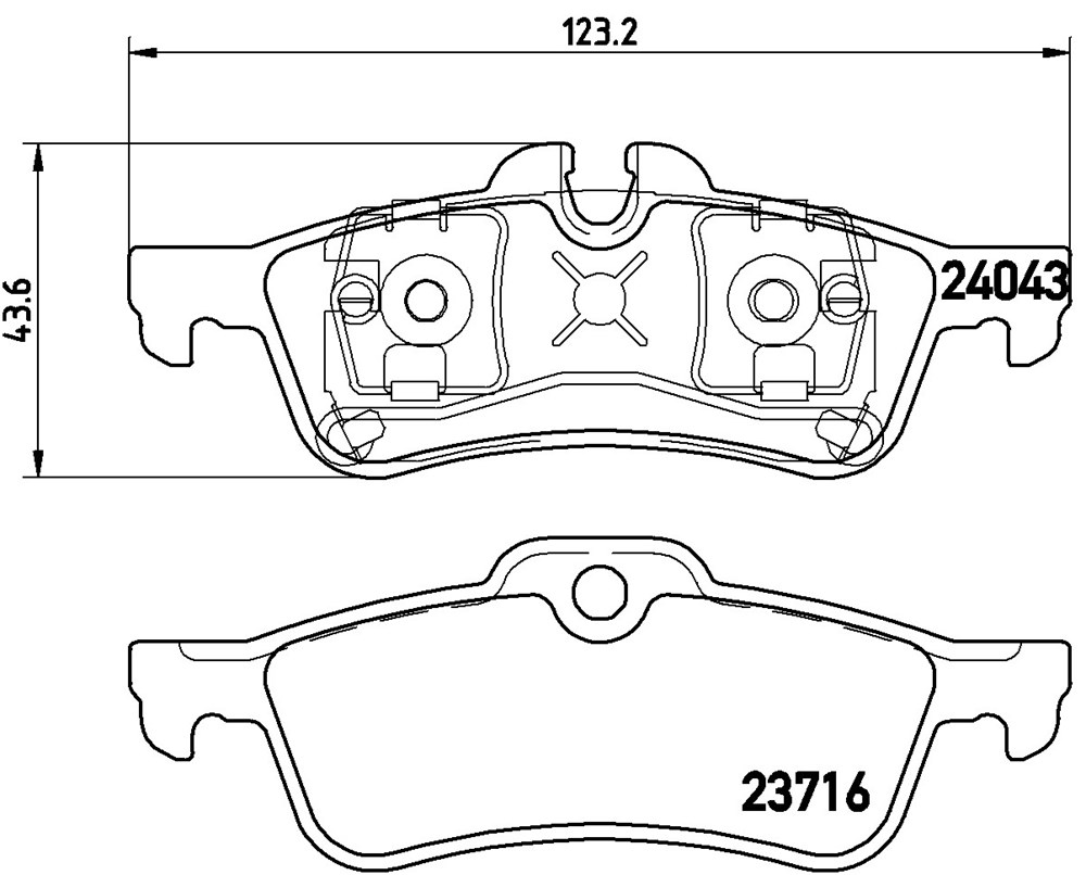 Klocki hamulcowe BREMBO P 06 032