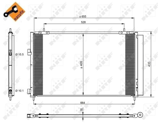 Skraplacz klimatyzacji NRF 350222