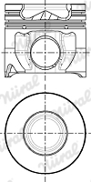 Tłok NÜRAL 87-439100-10