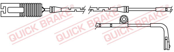 Czujnik zużycia klocków QUICK BRAKE WS 0163 B