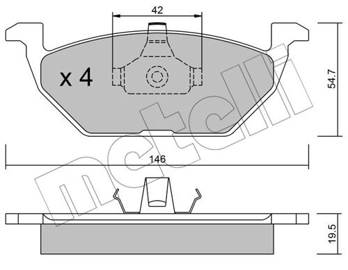 Klocki hamulcowe METELLI 22-0211-0