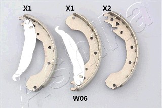 Szczęki hamulcowe ASHIKA 55-0W-W06