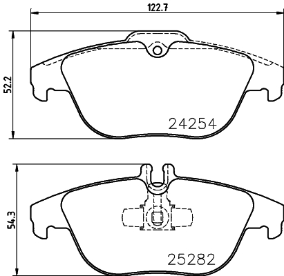 Klocki hamulcowe HELLA 8DB 355 016-281