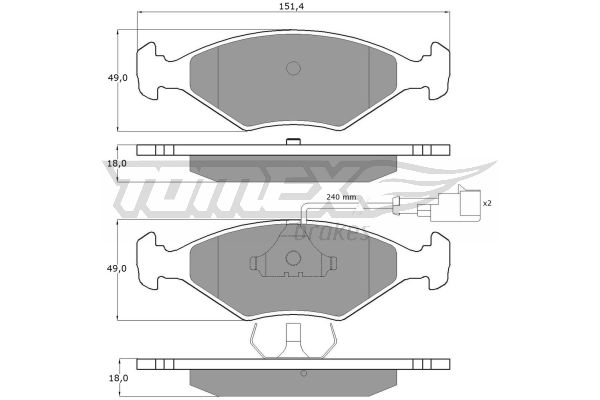 Klocki hamulcowe TOMEX BRAKES TX 10-791