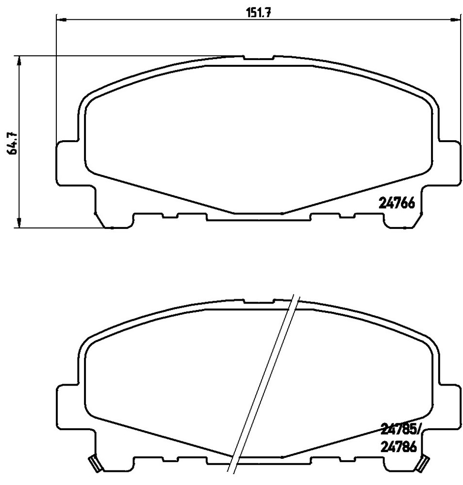 Klocki hamulcowe BREMBO P 28 043X