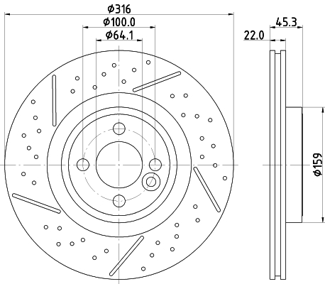 Tarcza hamulcowa HELLA 8DD 355 123-471