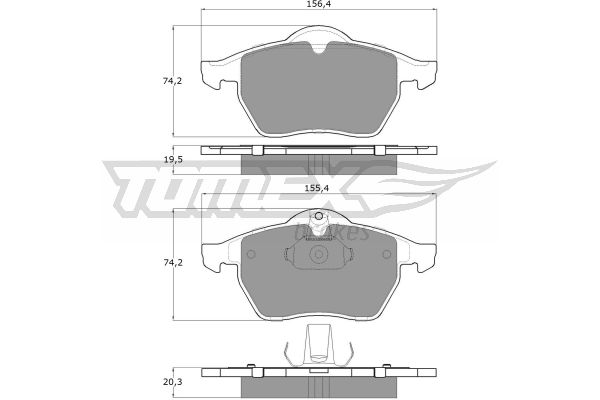 Klocki hamulcowe TOMEX BRAKES TX 12-25