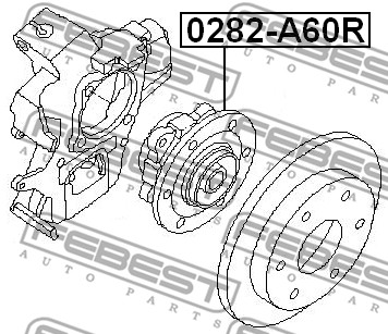 Piasta koła FEBEST 0282-A60R