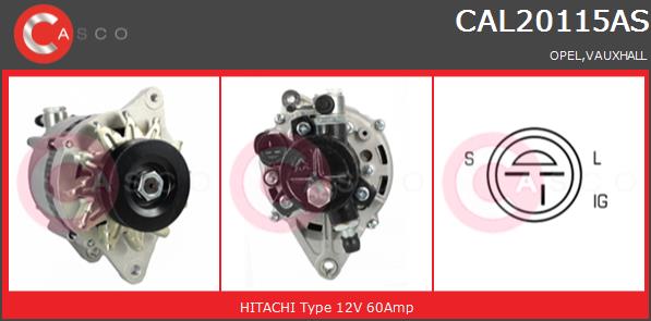 Alternator CASCO CAL20115AS