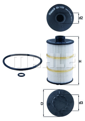 Filtr oleju KNECHT OX 1123D