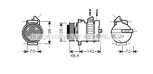 Kompresor klimatyzacji AVA QUALITY COOLING MSAK437