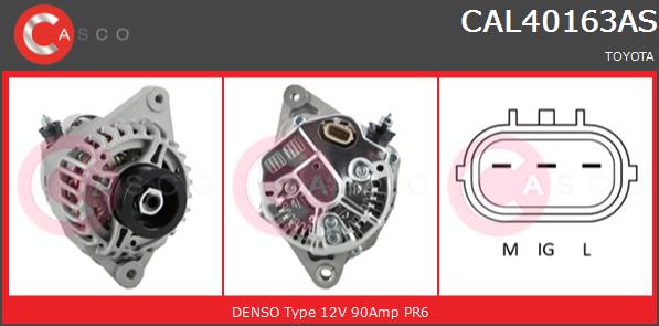 Alternator CASCO CAL40163AS