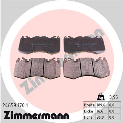 Klocki hamulcowe ZIMMERMANN 24659.170.1