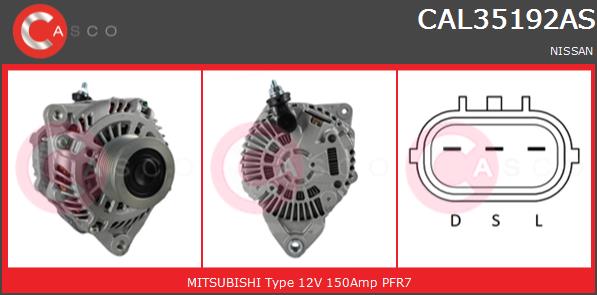 Alternator CASCO CAL35192AS