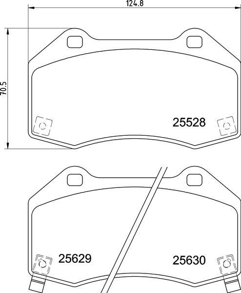 Klocki hamulcowe BREMBO P 23 182