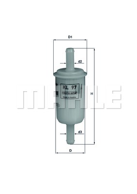 Filtr paliwa MAHLE KL 97 OF
