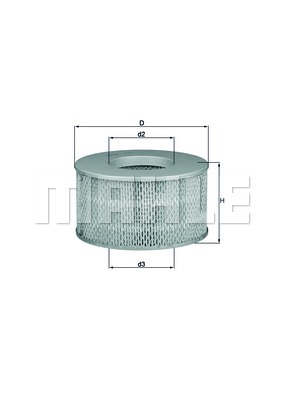 Filtr powietrza KNECHT LX 1641