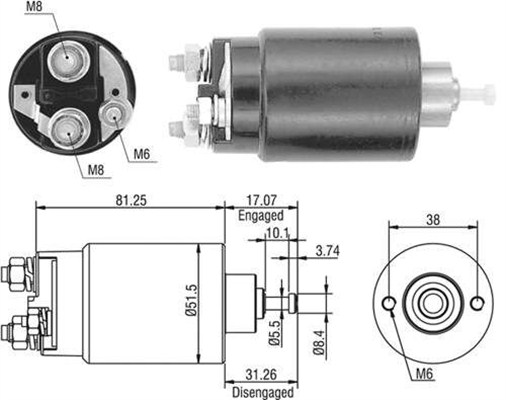 Elektromagnes rozrusznika MAGNETI MARELLI 940113050404