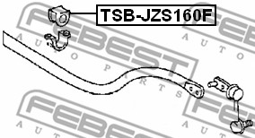 Guma stabilizatora FEBEST TSB-JZS160F