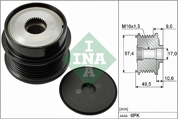 Sprzęgło alternatora INA 535 0189 10