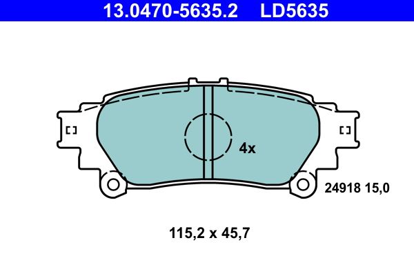 Klocki hamulcowe ATE 13.0470-5635.2