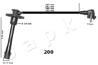 Przewody zapłonowe JAPKO 132200