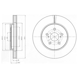 Tarcza hamulcowa DELPHI BG4253