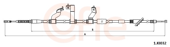 Cięgło, hamulec postojowy COFLE 92.1.KI032