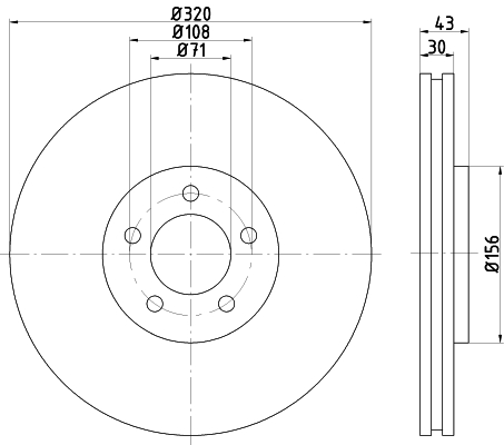Tarcza hamulcowa HELLA 8DD 355 128-691