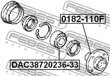 Łożysko koła FEBEST DAC38720236-33