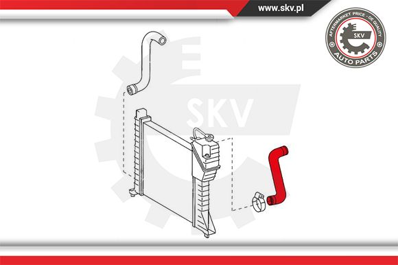 Przewód układu chłodzenia ESEN SKV 24SKV343