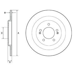 Tarcza hamulcowa DELPHI BG4688C