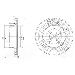 Tarcza hamulcowa DELPHI BG3846