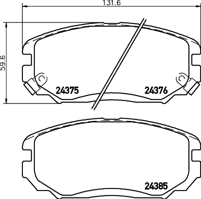 Klocki hamulcowe HELLA PAGID 8DB 355 012-461