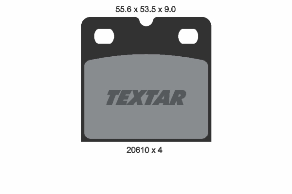 Zestaw okładzin hamulcowych hamulec postojowy TEXTAR 2061005