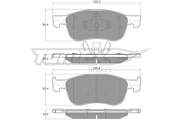 Klocki hamulcowe TOMEX BRAKES TX 18-90