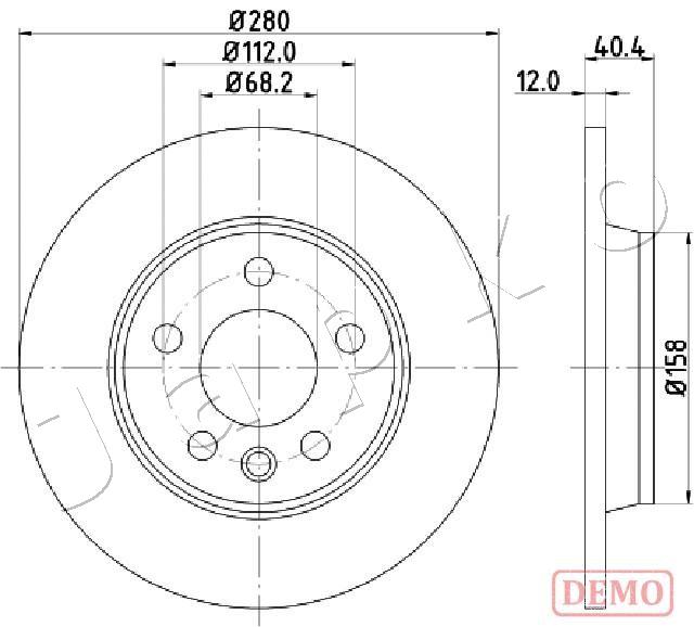 Tarcza hamulcowa JAPKO 610926C