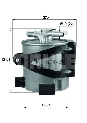 Filtr paliwa MAHLE KLH 44/25