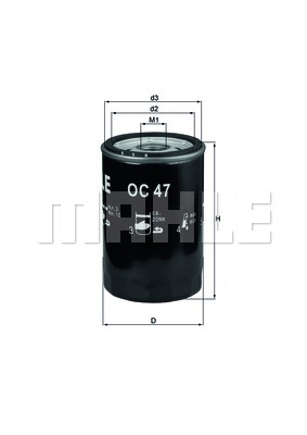 Filtr oleju KNECHT OC 47 OF