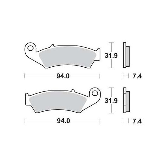 Klocki hamulcowe TRW MCB574