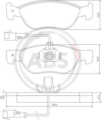 Klocki hamulcowe A.B.S. 37013