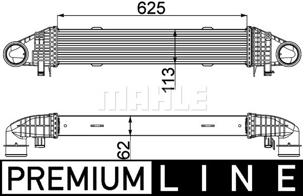 Chłodnica powietrza intercooler MAHLE CI 359 000P